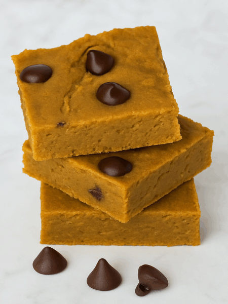This nutritious and healthy blondie is filled with pumpkin, chickpeas, and more (and chocolate chips).