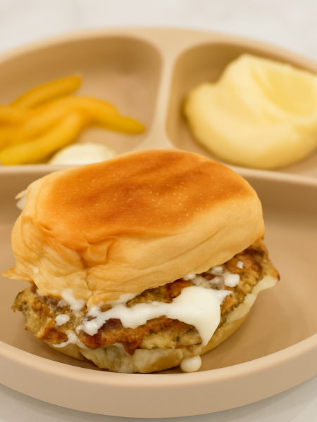 Crab and cauliflower sandwich