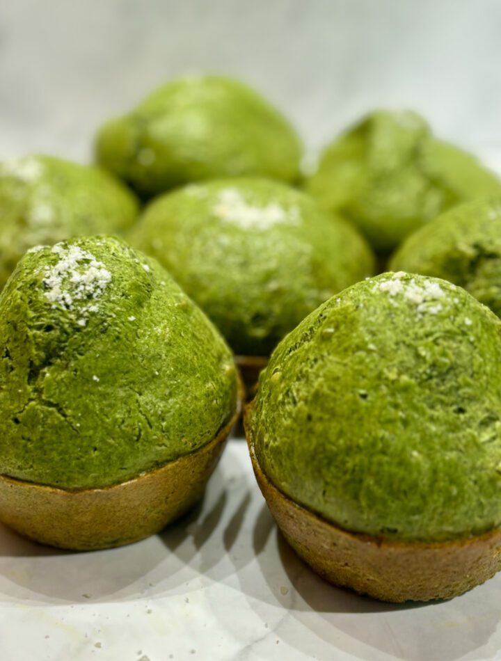 kale and cheese puffs