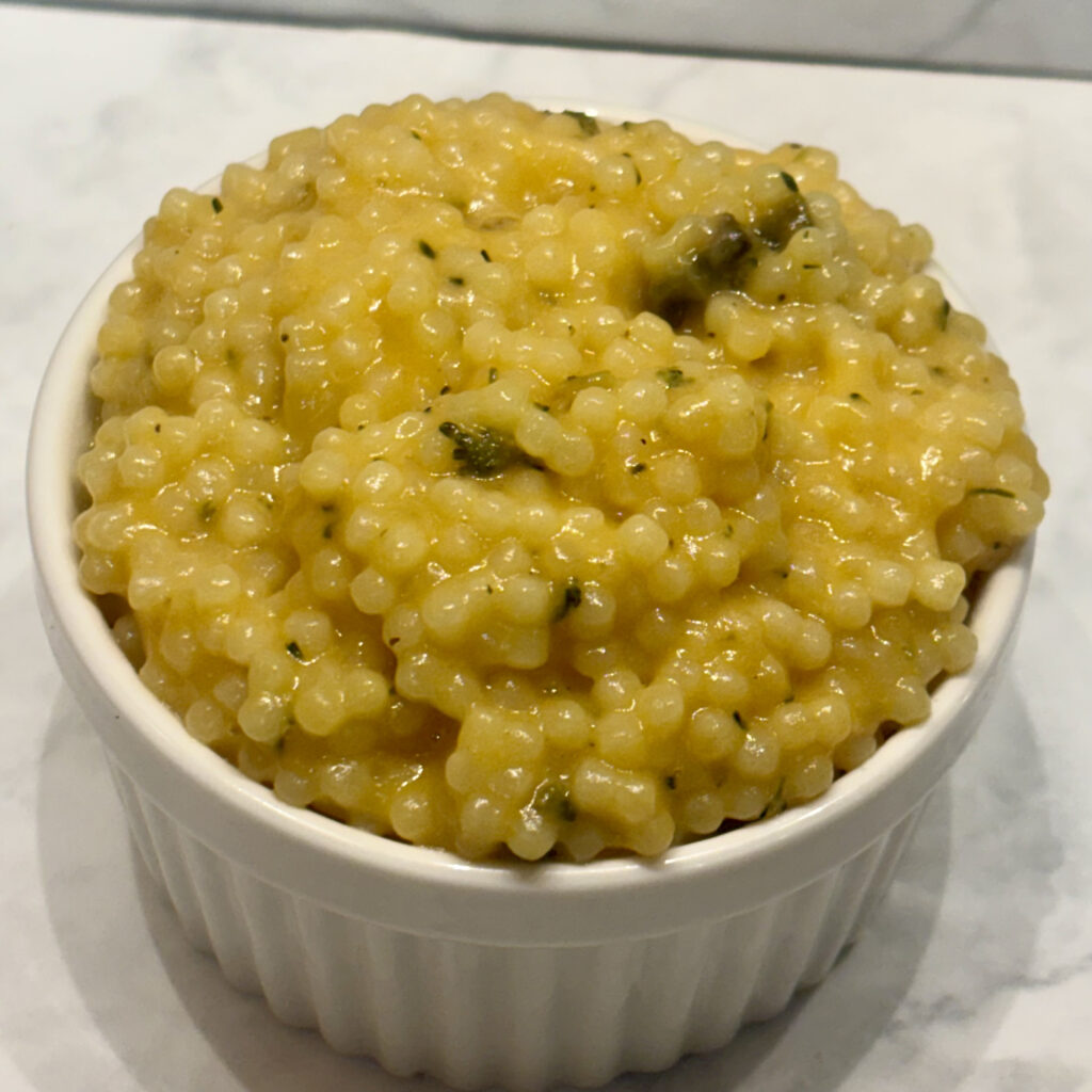 A toddler pasta recipe that's also great for infants: pastina that's been flavored with broccoli cheddar soup.