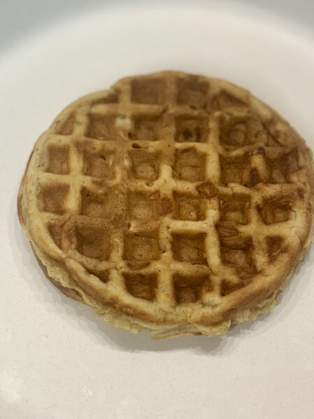 Peanut butter and jelly waffle