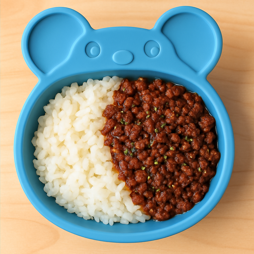 This ideal dinner for picky eaters features ground beef prepared bulgogi style, sided with fluffy white rice.