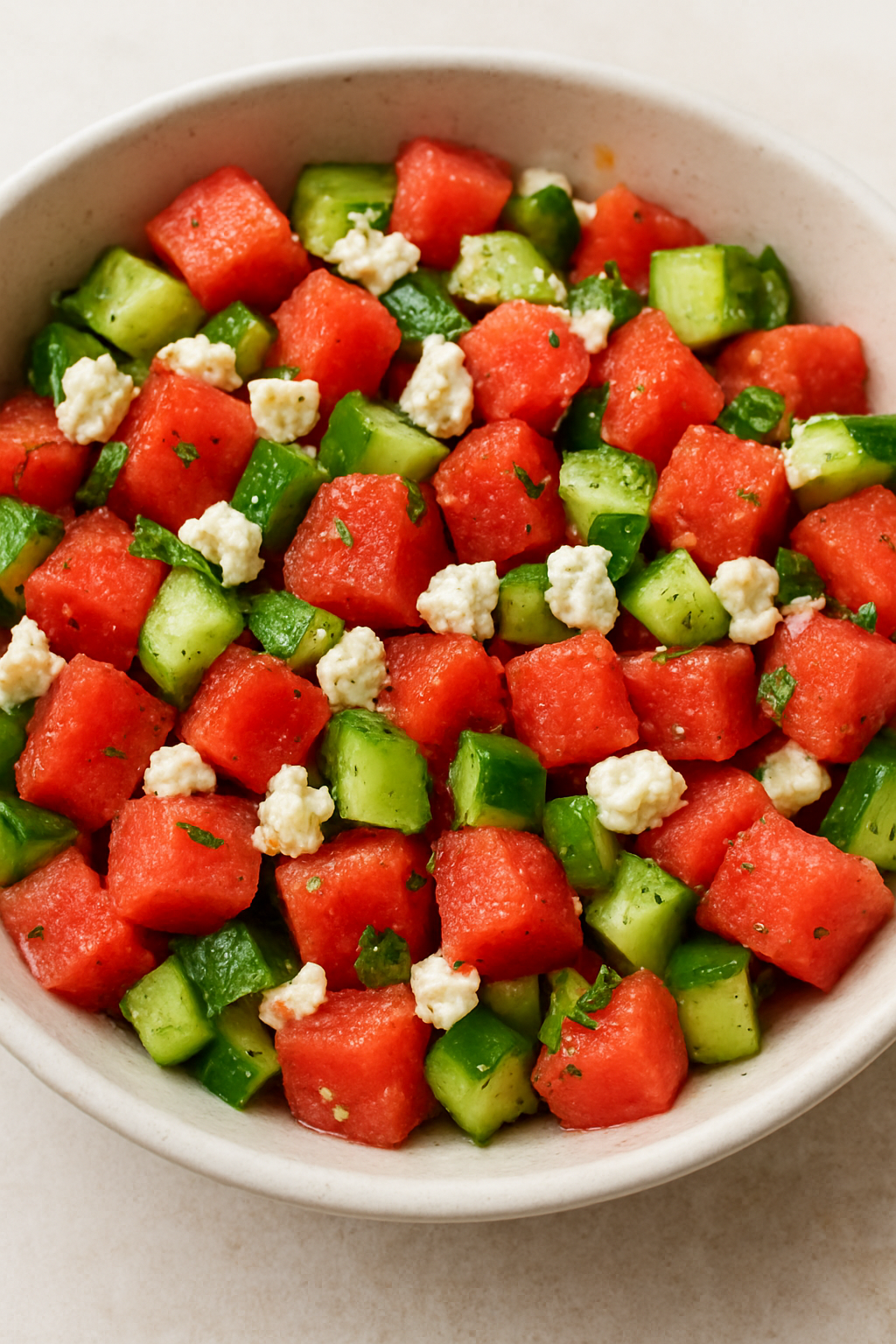 Easy Watermelon And Feta Salad For Kids