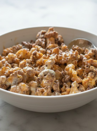 Air fryer cauliflower coated in buffalo sauce for kids and blue cheese dressing.